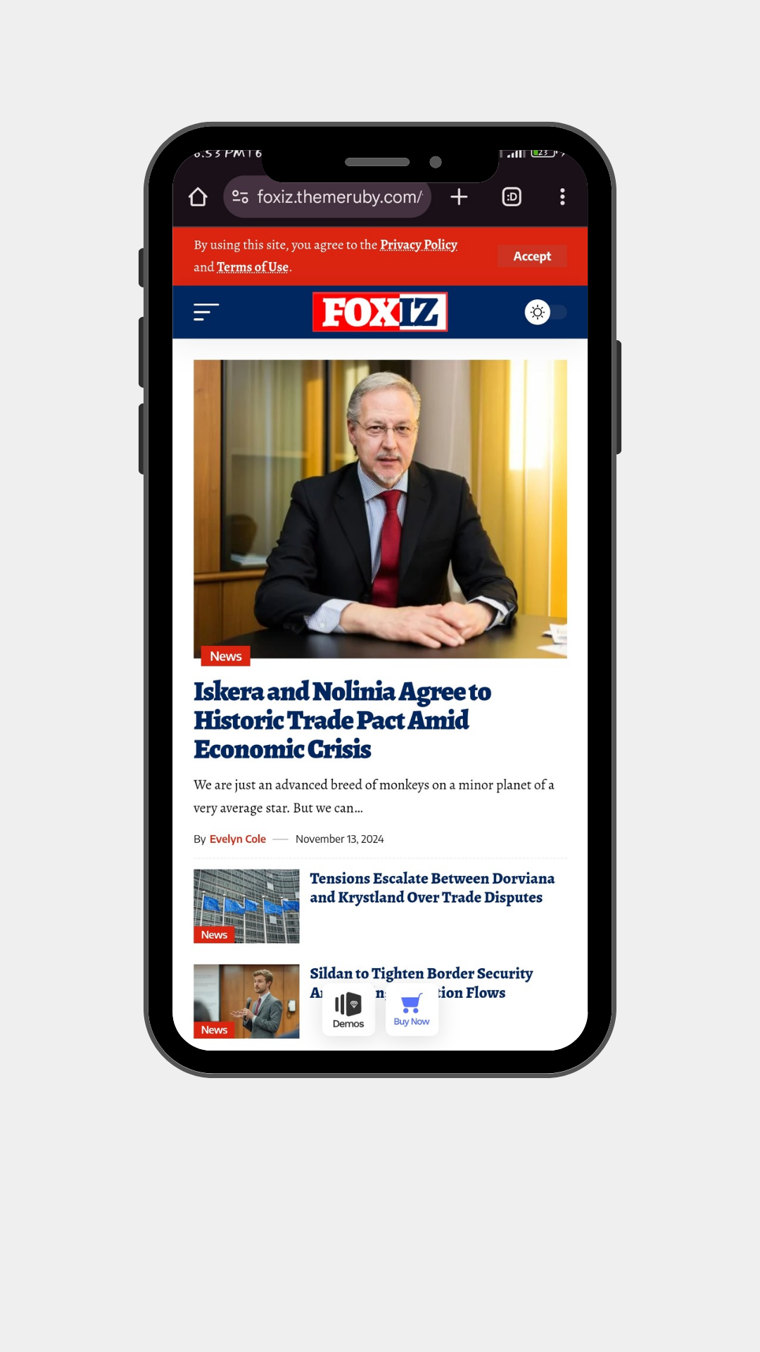 Foxiz - Newspaper News & Magazine WordPress